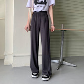 Pantaloni dama drept model lat cu talie inalta