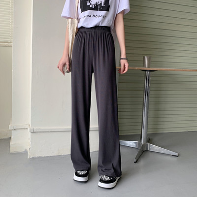 Pantaloni dama drept model lat cu talie inalta