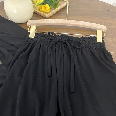 Pantaloni dama cu cravate - model lat