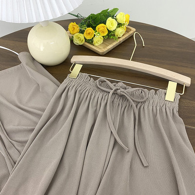 Pantaloni dama cu cravate - model lat