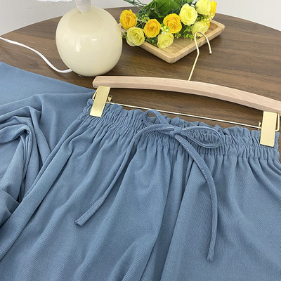 Pantaloni dama cu cravate - model lat