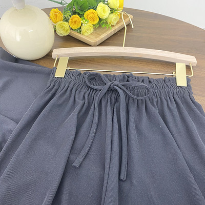 Pantaloni dama cu cravate - model lat