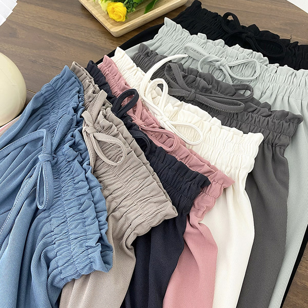 Pantaloni dama cu cravate - model lat