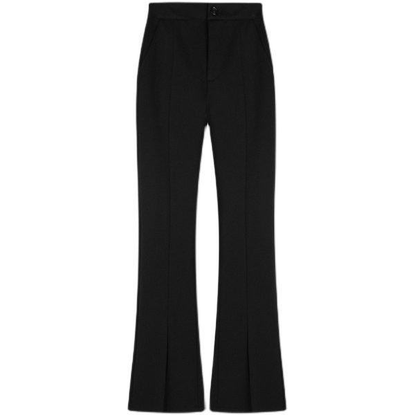 Sieviešu bikses ar augstu vidukli un šķēlumiem - divi garumi