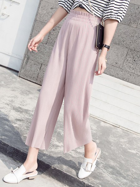 ikdienas sieviešu kroku bikses - taisns modelis