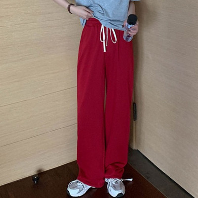 Pantaloni casual dama cu cravate