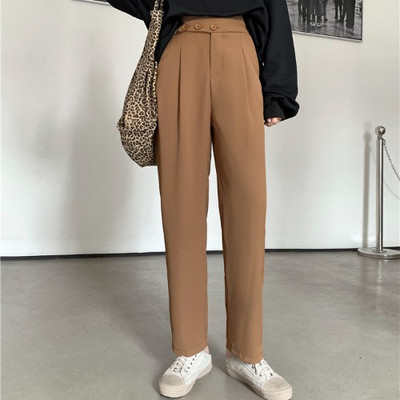 Pantaloni eleganti de dama model drept curati