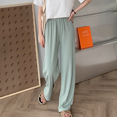 Pantaloni de dama model drept cu talie inalta