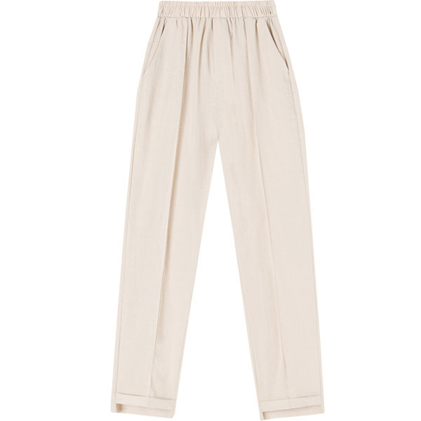 Pavasara-vasaras sieviešu bikses ar kabatām