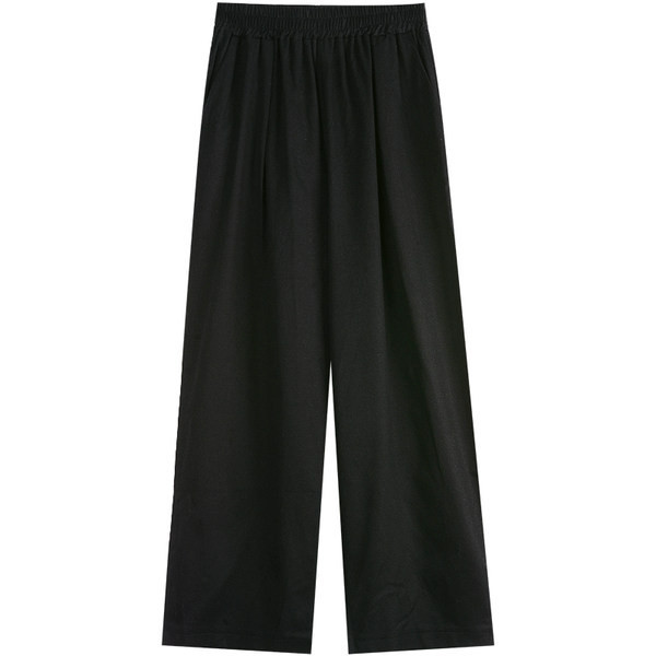 Ikdienas sieviešu bikses 9/4 garuma plats modelis