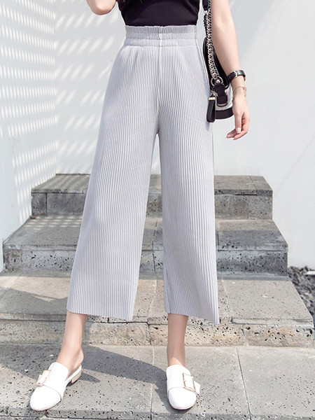 Jauna modeļa sieviešu kroku bikses -9/10garums