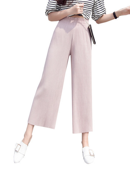 Jauna modeļa sieviešu kroku bikses -9/10garums