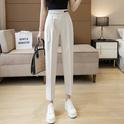 Дамски едноцветен панталон - прав модел 