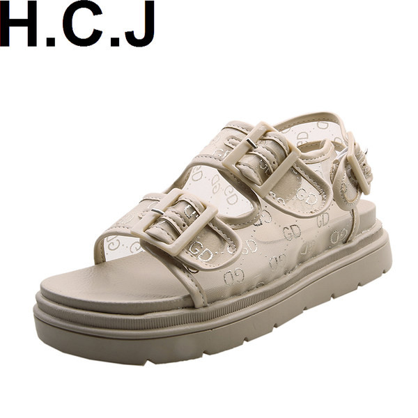 Sandale casual dama cu catarama in doua culori