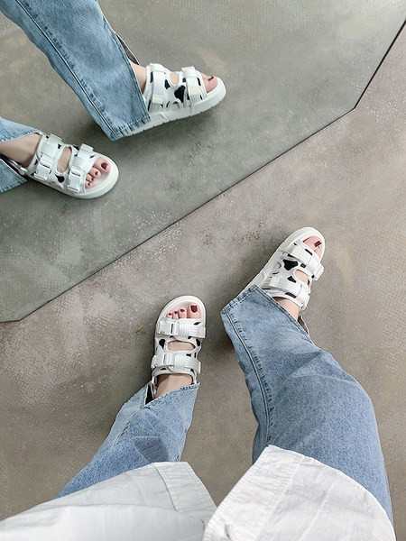 Sandale casual dama cu velcro