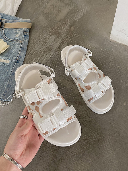 Sandale de dama cu talpa plata si catarama