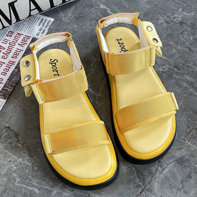 Sandale de dama cu talpa plata in trei culori