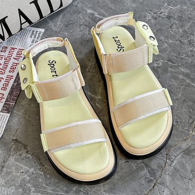 Sandale de dama cu talpa plata in trei culori