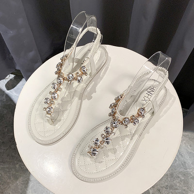 Sandale de dama topice cu degete cu pietre decorative