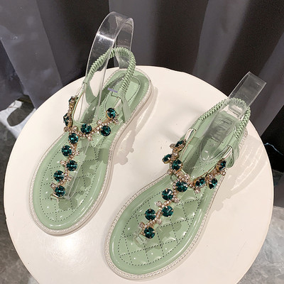 Sandale de dama topice cu degete cu pietre decorative