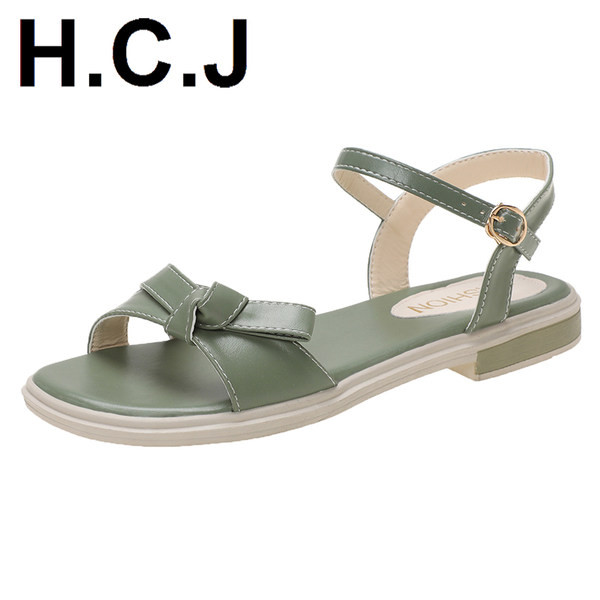 Sandale de dama din piele in doua culori si panglica