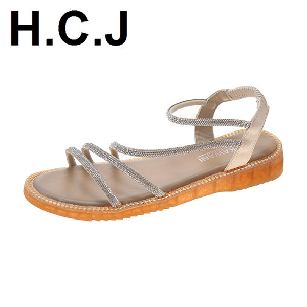 Sandale casual dama cu pietre si talpa plata - doua culori