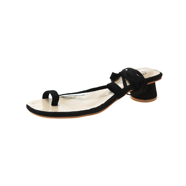 Sandale de dama elegante cu toc si sireturi