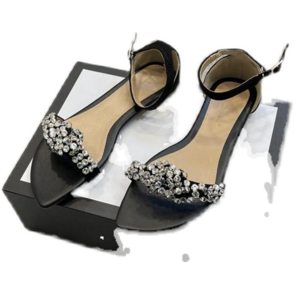 Sandale de dama cu talpa plate si pietre decorative