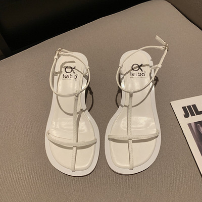 Sandale de dama din piele in trei culori - model uni