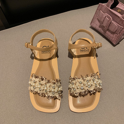 Sandale de dama in patru culori cu talpa plata