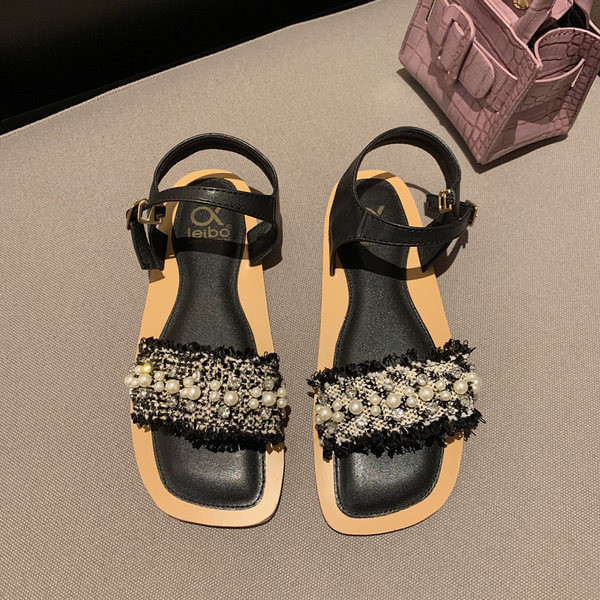 Sandale de dama in patru culori cu talpa plata