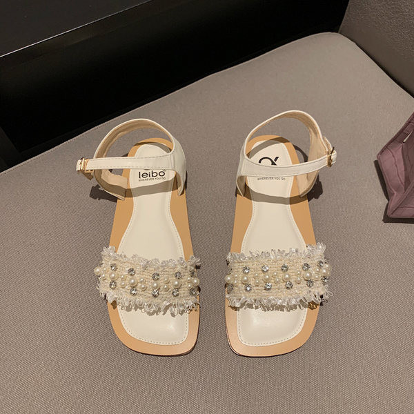 Sandale de dama in patru culori cu talpa plata