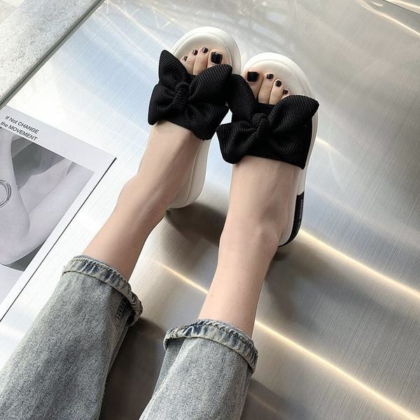 Papuci casual dama cu panglica in trei culori