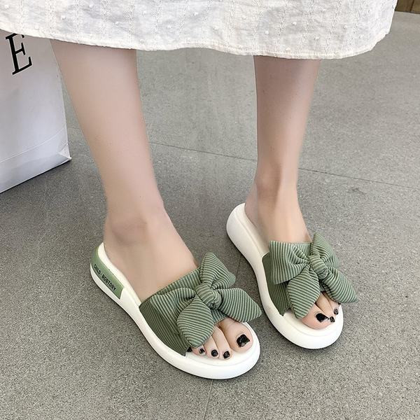 Papuci casual dama cu panglica in trei culori