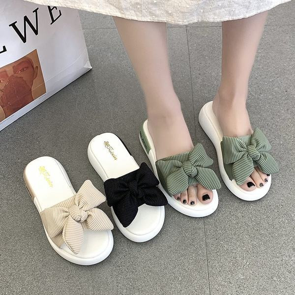 Papuci casual dama cu panglica in trei culori