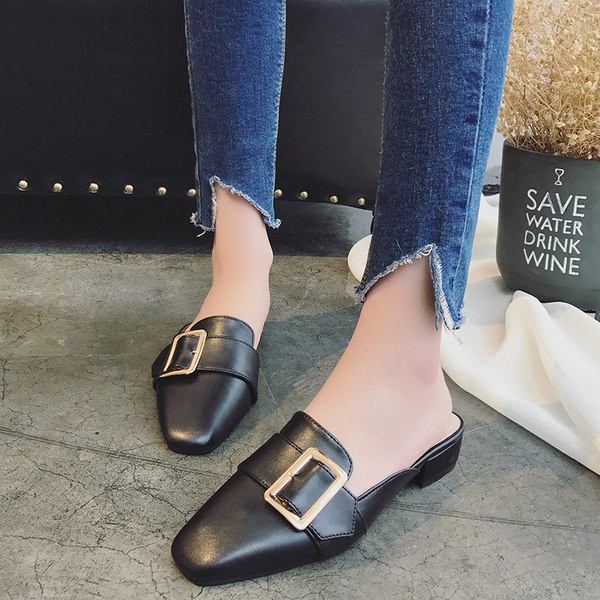 Papuci eleganti de dama cu catarama model uni