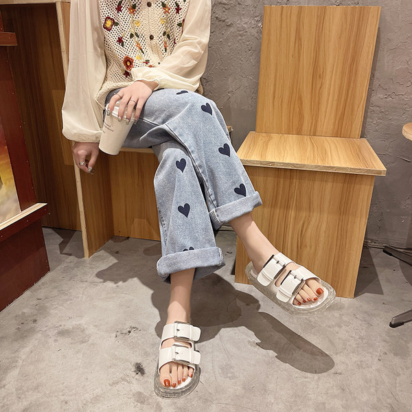 Papuci de damă cu talpă din silicon alb-negru