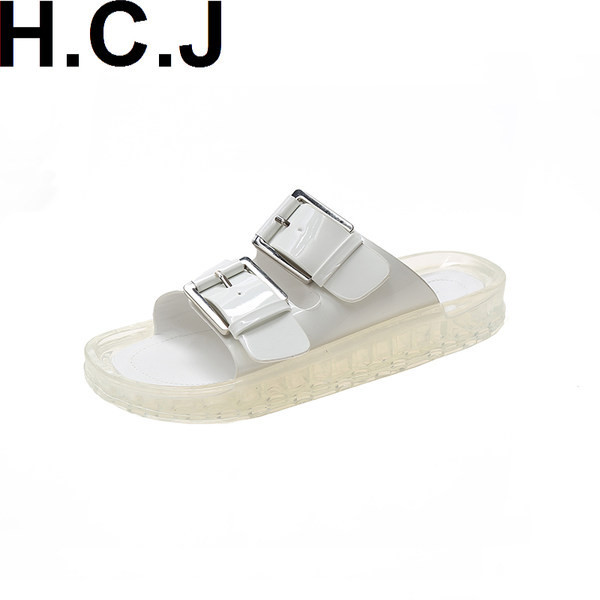 Papuci de damă cu talpă din silicon alb-negru