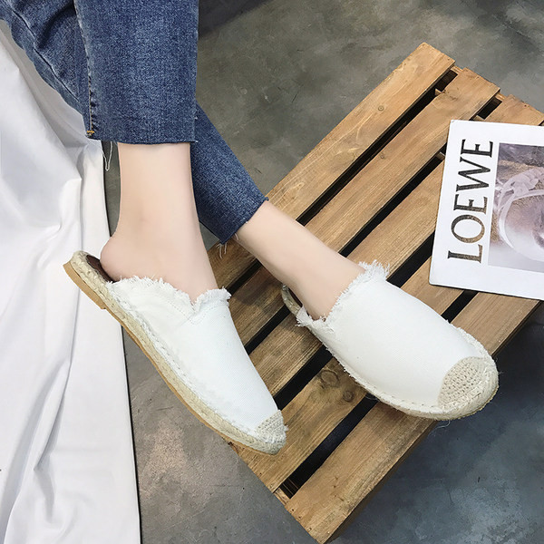 Papuci de dama model uni cu talpa plata model rotunjita