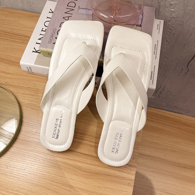 Γυναικείες έκο δερμάτινες παντόφλες σε τέσσερα χρώματα και επίπεδη σόλα