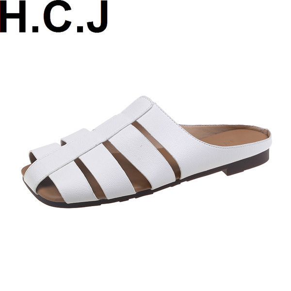 Papuci de dama din imitatie de piele in trei culori cu talpa plata