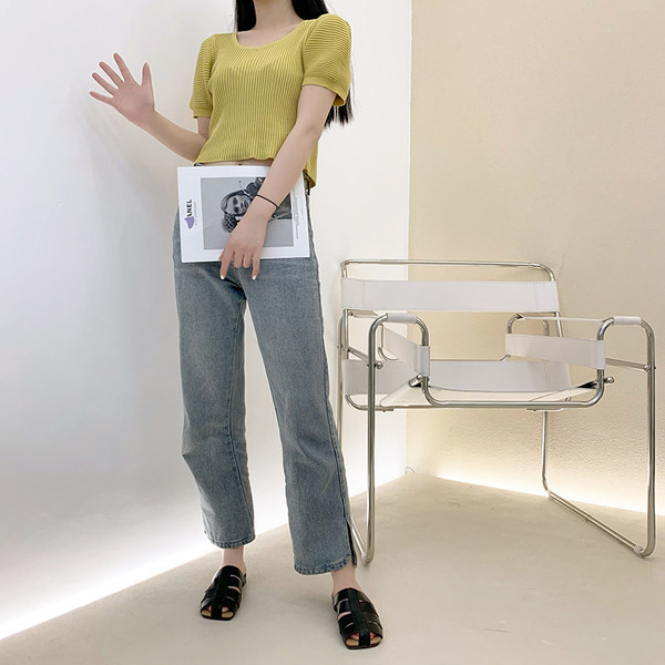 Papuci de dama din imitatie de piele in trei culori cu talpa plata