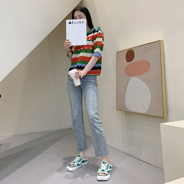 Model nou de papuci de dama cu cravate in patru culori