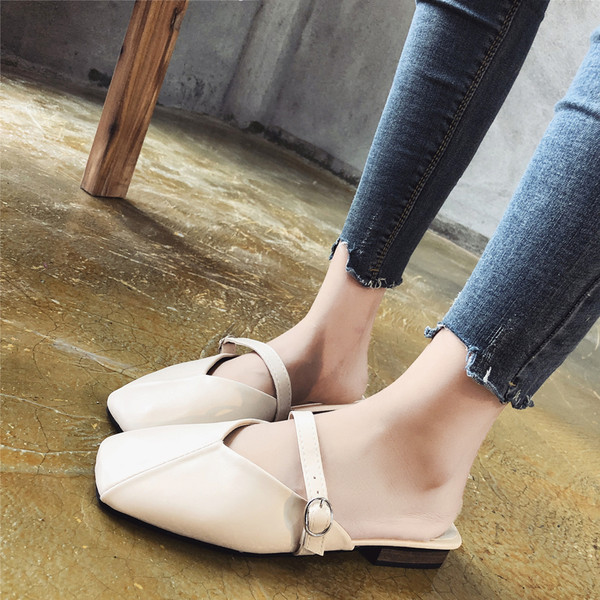 Papuci dama model uni cu catarama