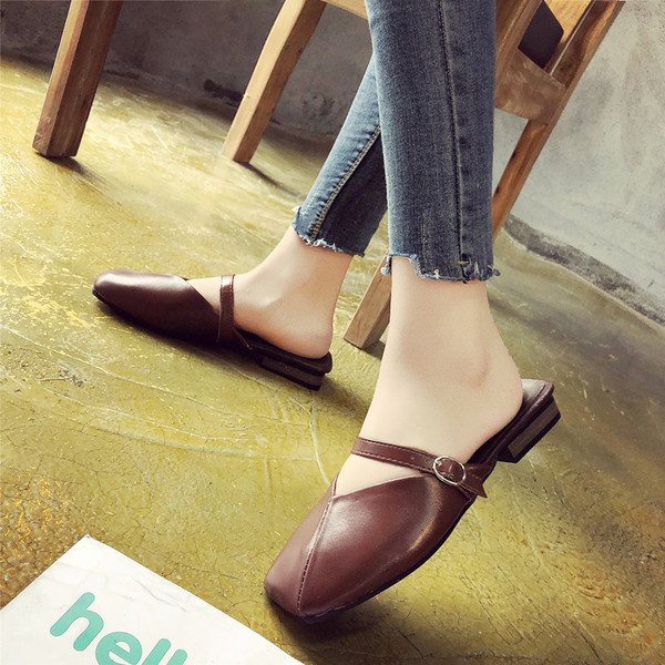 Papuci dama model uni cu catarama