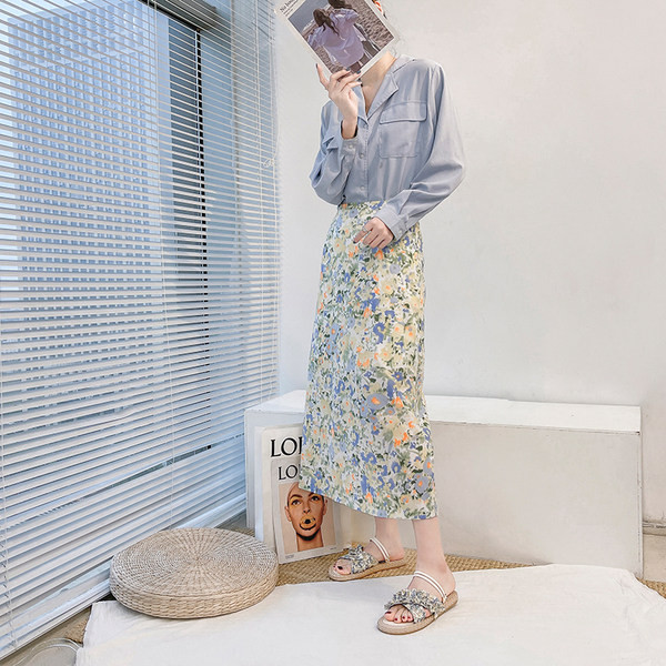 Papuci dama cu model floral in trei culori