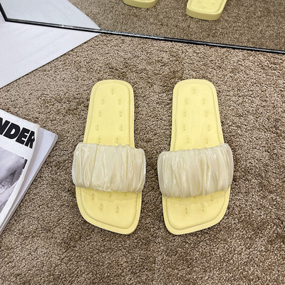 Papuci casual dama cu talpa plata in trei culori