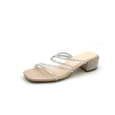 Papuci de dama moderni cu pietre - stil roman