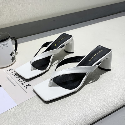 Papuci topici de damă peste vârf cu tocuri înalte