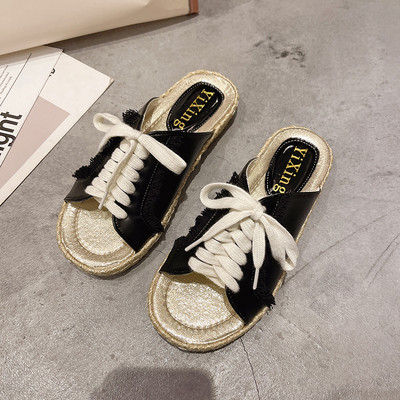 Model nou de papuci de dama cu cravate in trei culori